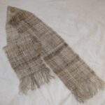 hand spun dog hair yarn, German Shepherd, woven scarf