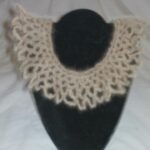 hand spun dog hair yarn crochet collarr